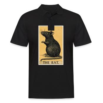 Ratten Ratte - Männer Poloshirt - Schwarz - Vorne - Kai (181cm)