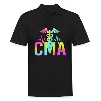 Assistant médical MFA - Polo Homme - noir - Devant - Kai (181cm)