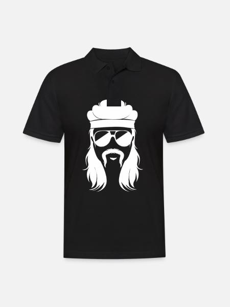 Mullet Haircut Mullet - Men's Polo Shirt - black