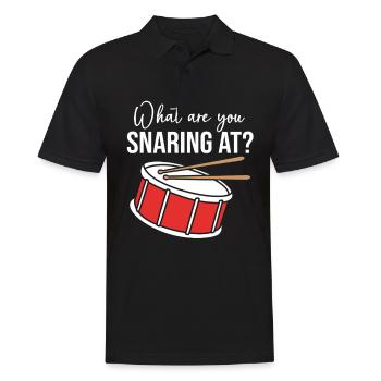 Schlagzeug Schlagzeuger Drumsticks - Männer Poloshirt - Schwarz - Vorne - Kai (181cm)
