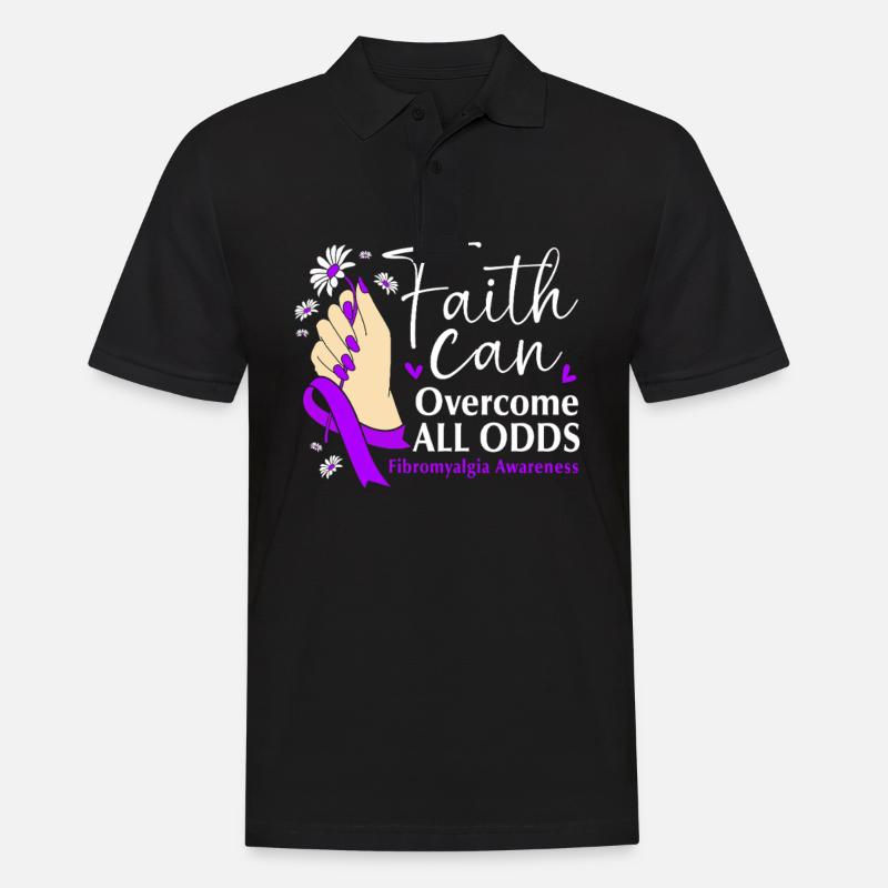 Fibro Fibromyalgie - Männer Poloshirt - Schwarz