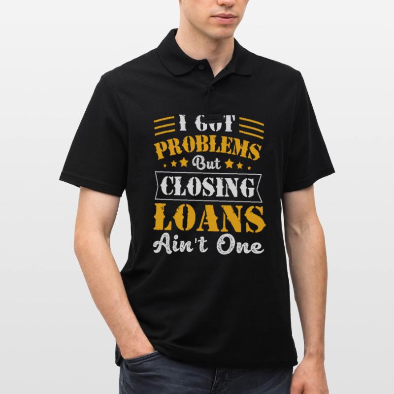 Schulden Hypothek Eigentumswohnung Männer Poloshirt