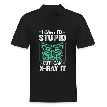 MRI Radiologist Radiology Rad Tech X-ray - Men's Polo Shirt - black - Front - Kai (181cm)