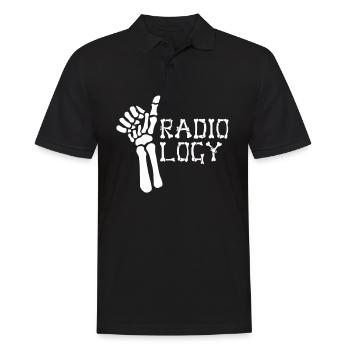 MRI Radiologist Radiology Rad Tech X-ray - Men's Polo Shirt - black - Front - Kai (181cm)