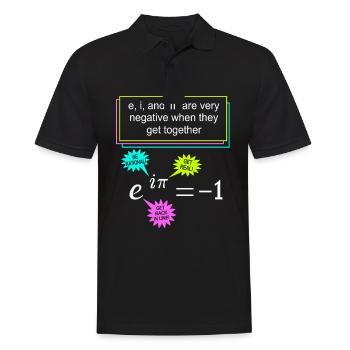 Mathematician Math Mathematical Mathematics - Men's Polo Shirt - black - Front - Kai (181cm)