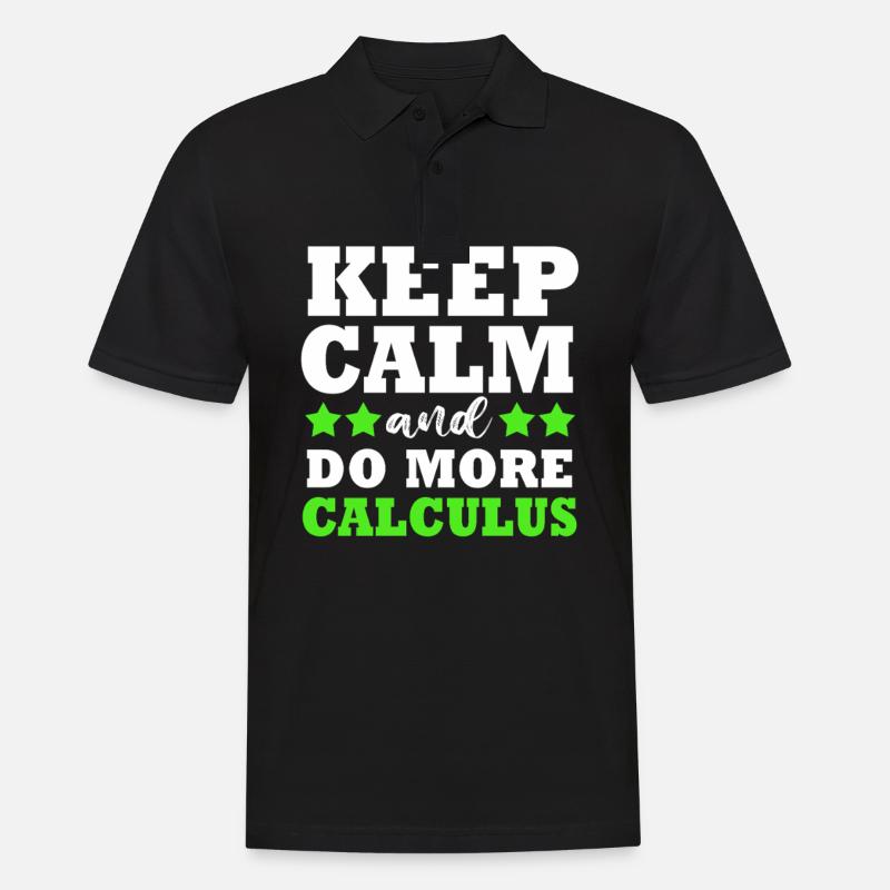 Mathematik mathematisch Mathe Mathematiker - Männer Poloshirt - Schwarz