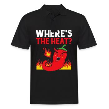 Jalapeno Chipotle Chilli Chili Pepper Hot Chili - Men's Polo Shirt - black - Front - Kai (181cm)