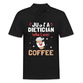 Dietician Diet Coffee - Men's Polo Shirt - black - Front - Kai (181cm)