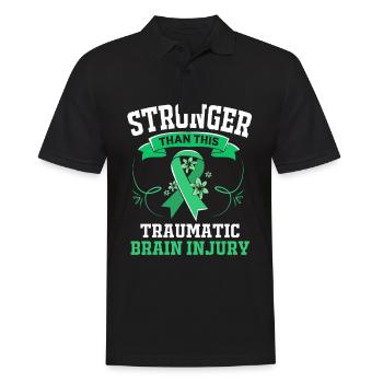 Traumatic brain injury, traumatic brain injury, car accident - Men's Polo Shirt - black - Front - Kai (181cm)