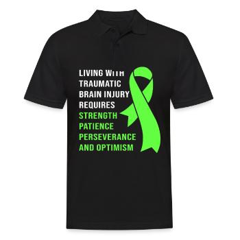 Traumatic brain injury, traumatic brain injury, car accident - Men's Polo Shirt - black - Front - Kai (181cm)