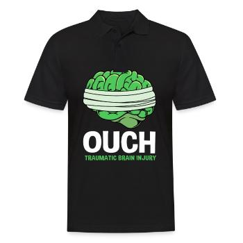 Traumatic brain injury, traumatic brain injury, car accident - Men's Polo Shirt - black - Front - Kai (181cm)