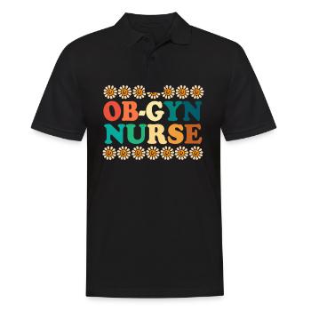Obgyn Frauenheilkunde Geburtshilfe Hebamme - Männer Poloshirt - Schwarz - Vorne - Kai (181cm)
