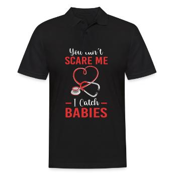 Schwangerschaft Krankenhaus Krankenschwester - Männer Poloshirt - Schwarz - Vorne - Kai (181cm)