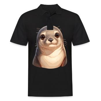 Sea Lions Sea Lion - Men's Polo Shirt - black - Front - Kai (181cm)