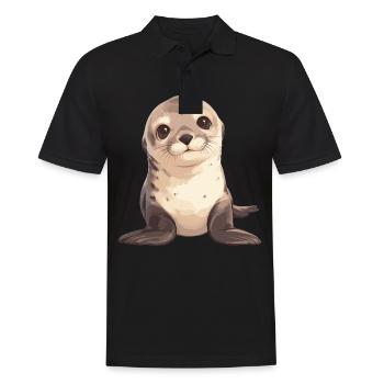 Sea Lions Sea Lion - Men's Polo Shirt - black - Front - Kai (181cm)