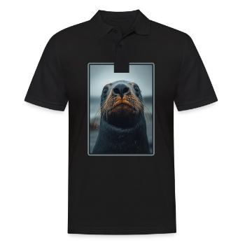 Sea Lions Sea Lion - Men's Polo Shirt - black - Front - Kai (181cm)