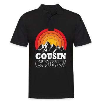 Cousin Crew - Männer Poloshirt - Schwarz - Vorne - Kai (181cm)
