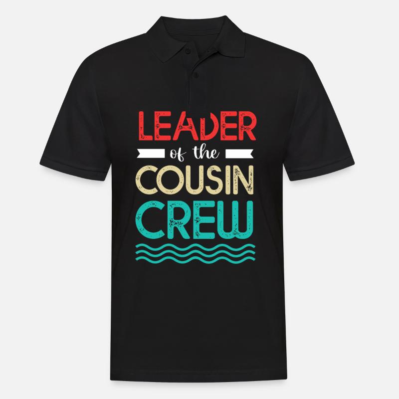 Cousin Crew - Männer Poloshirt - Schwarz