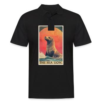Sea Lions Sea Lion - Men's Polo Shirt - black - Front - Kai (181cm)