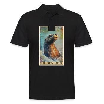Sea Lions Sea Lion - Men's Polo Shirt - black - Front - Kai (181cm)