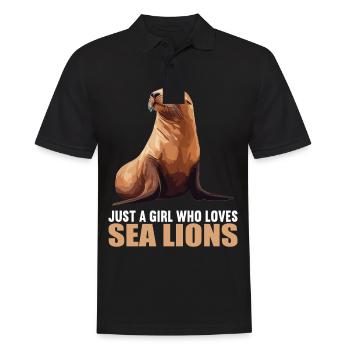 Sea Lions Sea Lion - Men's Polo Shirt - black - Front - Kai (181cm)