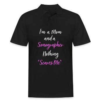 Ultraschall - Männer Poloshirt - Schwarz - Vorne - Kai (181cm)
