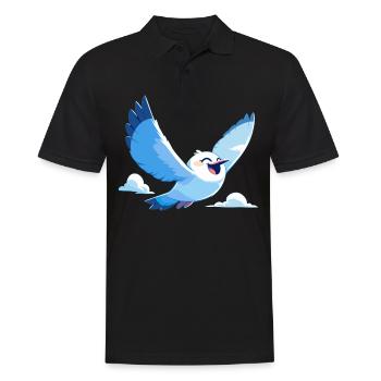 Seagulls Seagull - Men's Polo Shirt - black - Front - Kai (181cm)