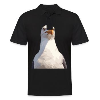 Seagulls Seagull - Men's Polo Shirt - black - Front - Kai (181cm)
