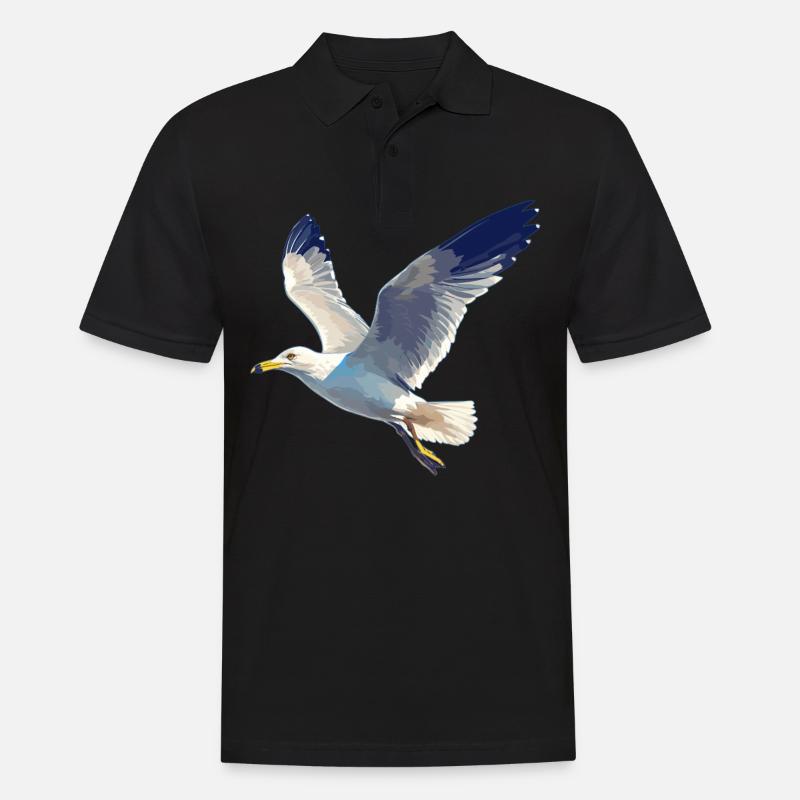 Mouettes Mouette - Polo Homme - noir