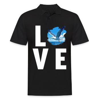Seagulls Seagull - Men's Polo Shirt - black - Front - Kai (181cm)