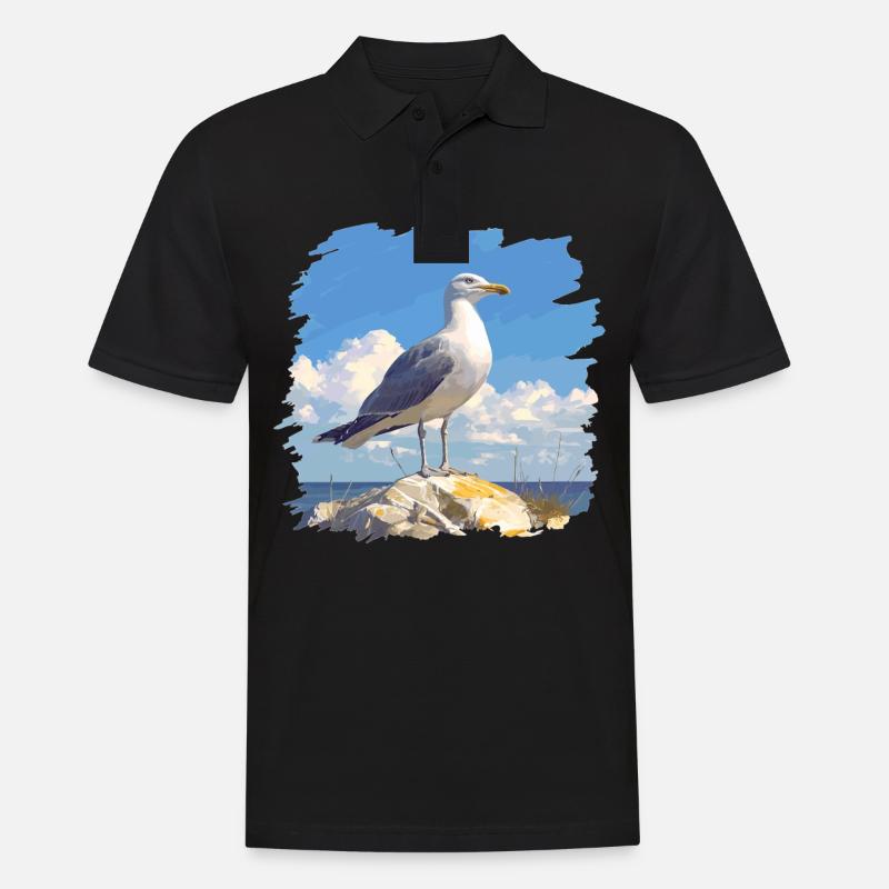 Mouettes Mouette - Polo Homme - noir