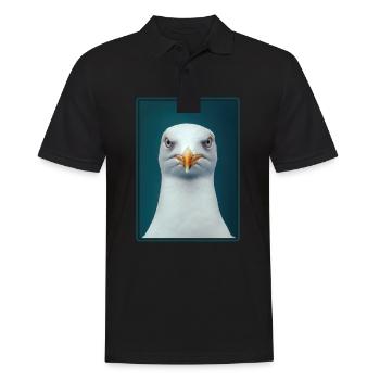 Seagulls Seagull - Men's Polo Shirt - black - Front - Kai (181cm)