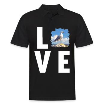 Seagulls Seagull - Men's Polo Shirt - black - Front - Kai (181cm)