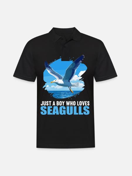 Seagulls Seagull - Men's Polo Shirt - black