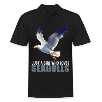 Seagulls Seagull - Men's Polo Shirt - black - Front - Kai (181cm)