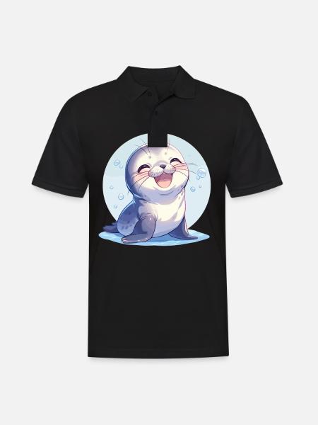 Sæler, Sæler - Herre poloshirt - sort