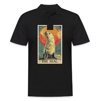 Seals, Seal - Men's Polo Shirt - black - Front - Kai (181cm)