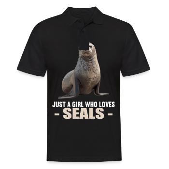 Seals, Seal - Men's Polo Shirt - black - Front - Kai (181cm)
