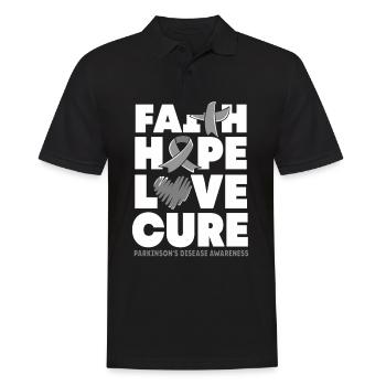 Parkinson's disease - Men's Polo Shirt - black - Front - Kai (181cm)
