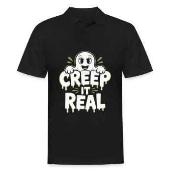 Creep It Real Halloween - Men's Polo Shirt - black - Front - Kai (181cm)