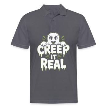Creep It Real Halloween - Männer Poloshirt - Anthrazit - Vorne - Nico (186cm)