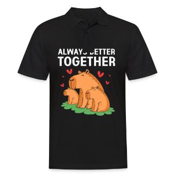 Capybara Capibara - Polo Homme - noir - Devant - Kai (181cm)