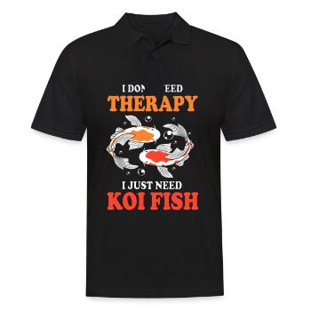 Koi Koi Koi Koi Koi Koi Poisson Koi Carpe Koi - Polo Homme - noir - Devant - Kai (181cm)