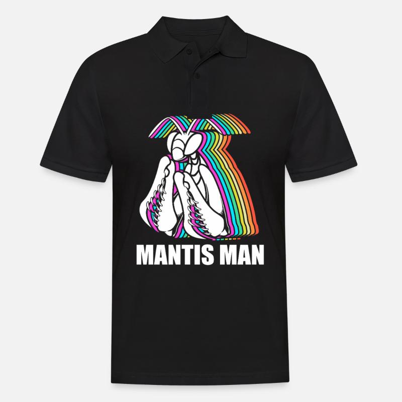 Gottesanbeter Gottesanbeterin Mantis - Männer Poloshirt - Schwarz