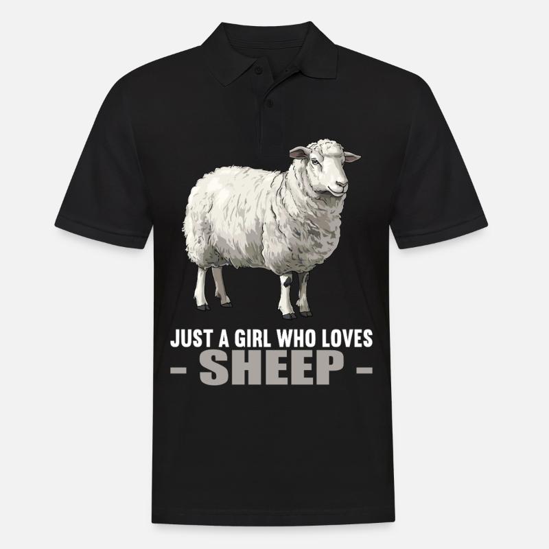 Schafe Schaf - Männer Poloshirt - Schwarz