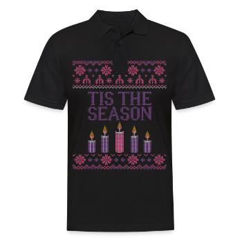 Tis The Season Advent Lenten Season Christmas - Männer Poloshirt - Schwarz - Vorne - Kai (181cm)
