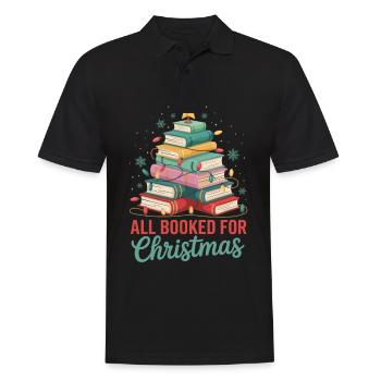 Tous réservés pour Arbre de Noël Bookworm Noël - Polo Homme - noir - Devant - Kai (181cm)