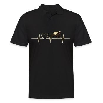 Honey Badger Honigsdachs - Männer Poloshirt - Schwarz - Vorne - Kai (181cm)