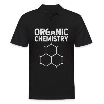 Structural formula chemistry science physics laboratory - Men's Polo Shirt - black - Front - Kai (181cm)