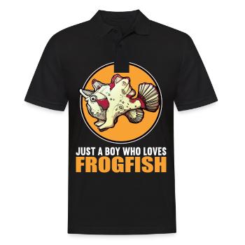 Frogfish Anglerfisch - Men's Polo Shirt - black - Front - Kai (181cm)